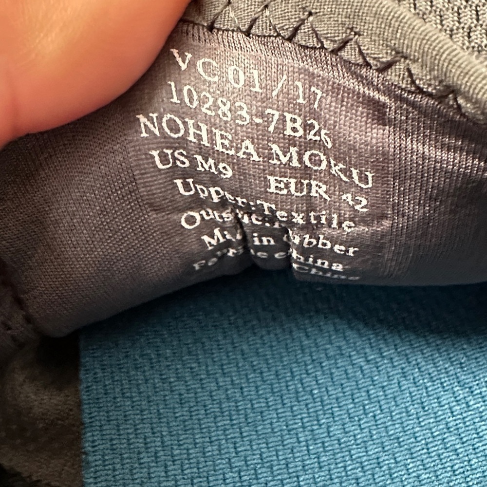 OluKai Gray and Blue Men's Sneakers size 9 - Picture 7 of 7